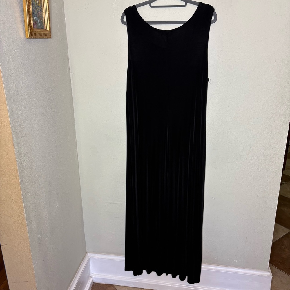 Ronni Nicole II Black Sleeveless Maxi Dress Size 18 - Picture 4 of 4